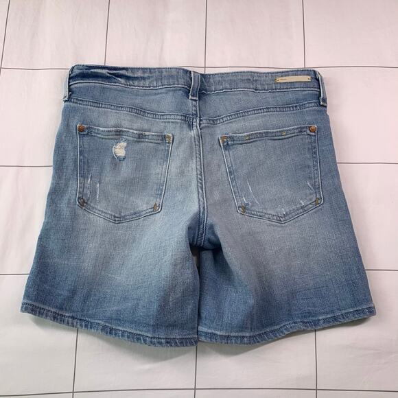 Anthropologie Pilcro & the Letterpress Shorts Womens 27 Blue Stet Denim Distress - Picture 3 of 11